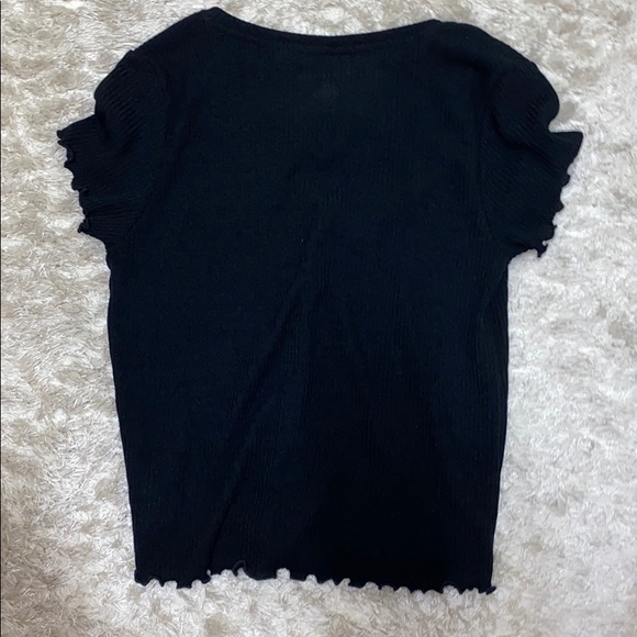 AMERICAN EAGLE BLACK RIBBED SHIRT!!!!!!!!!! - Picture 2 of 2
